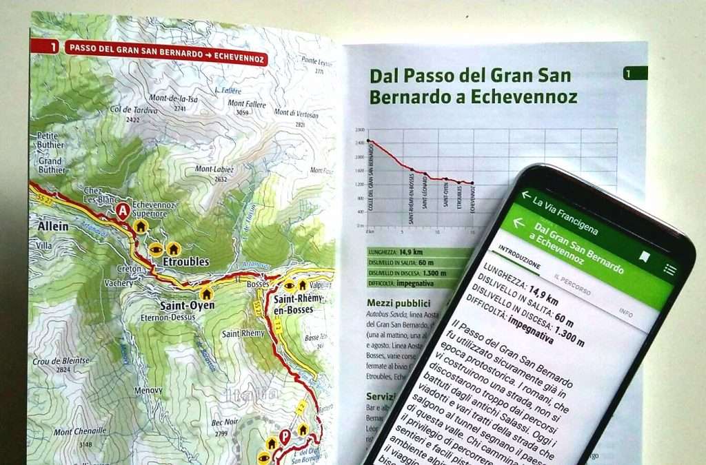 guida cartacea e digitale della Via Francigena